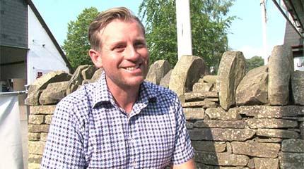TV advert presenter Andrew Price gives an interview to Harper Adams University Interview with presenter Andrew Price
