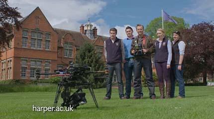 Harper Adams University launched its new TV advert on the 15 July 2014, with airings on ITV Wales and S4C, promoting the university's attendance at the Royal Welsh Show 2014. New TV Advert launched - July 2014