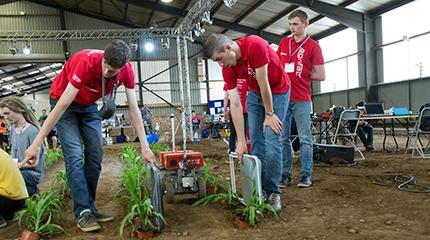 The International Field Robot Event (FRE) was held in the UK – and indoors – for the first time in 2017, at Harper Adams University.
Field Robot Event comes to UK for the first time