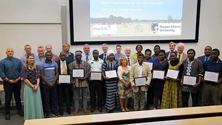 A 10-week-course, run at Harper Adams University for students from African and Asian countries, has come to an end. Scholars from African and Asian countries complete Marshal Papworth Fund course