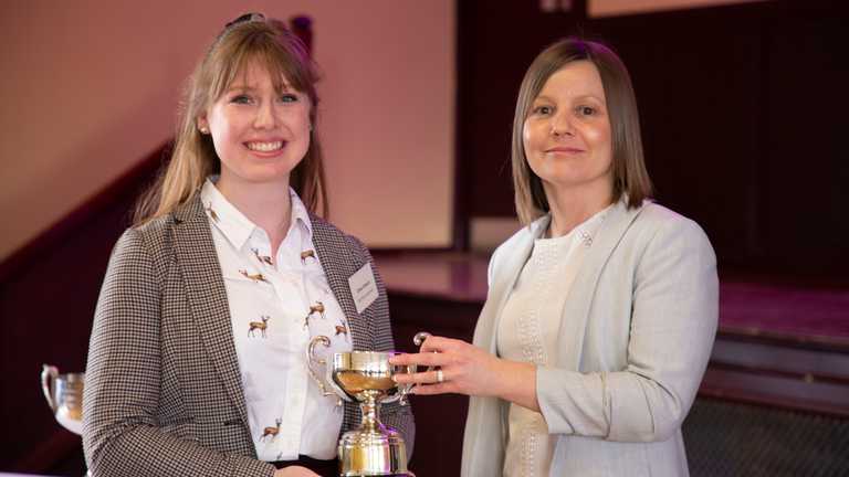 Chloe Gimson wins 2020 Axworthy Cup and Robin Faccenda Prize