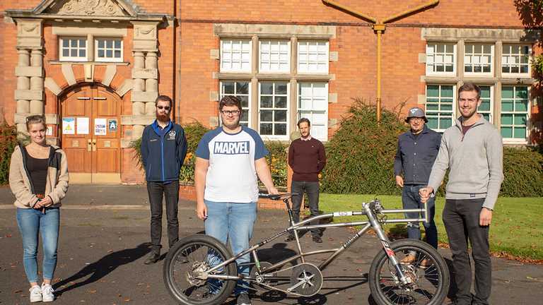 Engineering students at Harper Adams have a client with a difference for one of their real-world projects this year – as they attempt to design and build equipment that will be used in a bid to set a new cycling land speed record in 2021. Engineering students get hands-on for cycling land speed record attempt
