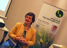 Anthea McIntyre, MEP West Midlands UK, Member of European Parliament Agriculture Committee speaks at a pre-event reception Anthea McIntyre, MEP West Midlands UK, Member of European Parliament Agriculture Committee speaks at a pre-event reception