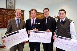 The students with Lord Stafford. The students with Lord Stafford.