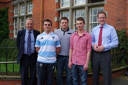 Lecturer, Simon Keeble, Robert Simpson, Will Foyle, Lewis Smith and Andrew Black 