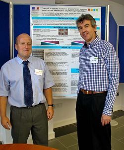 L-R Dr Pat Haydock, leader of the Nematology Group at Harper Adams is pictured with John Pickup from the Scottish Crop Research Institute (SCRI). L-R Dr Pat Haydock, leader of the Nematology Group at Harper Adams is pictured with John Pickup from the Scottish Crop Research Institute (SCRI).
