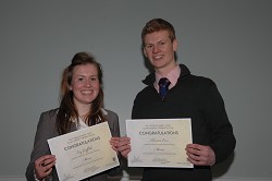 Mercer scholars Fay Griffiths and Thomas Carr Mercer scholars Fay Griffiths and Thomas Carr