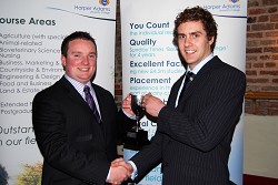 Cormac Flaherty presents the Chairman's Cup to Niall Morrow