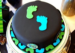 A Fairtrade fruit cake decorated by Jenny David A Fairtrade fruit cake decorated by Jenny David