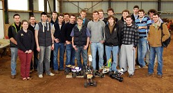 Students with their robots Students with their robots
