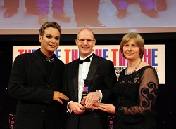 Estates foreman Arthur Broadhurst collected the accolade