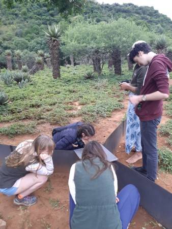  Hanging out wiGetting the traps ready for monitoring over the next few days th the fishing rods down by James Camp