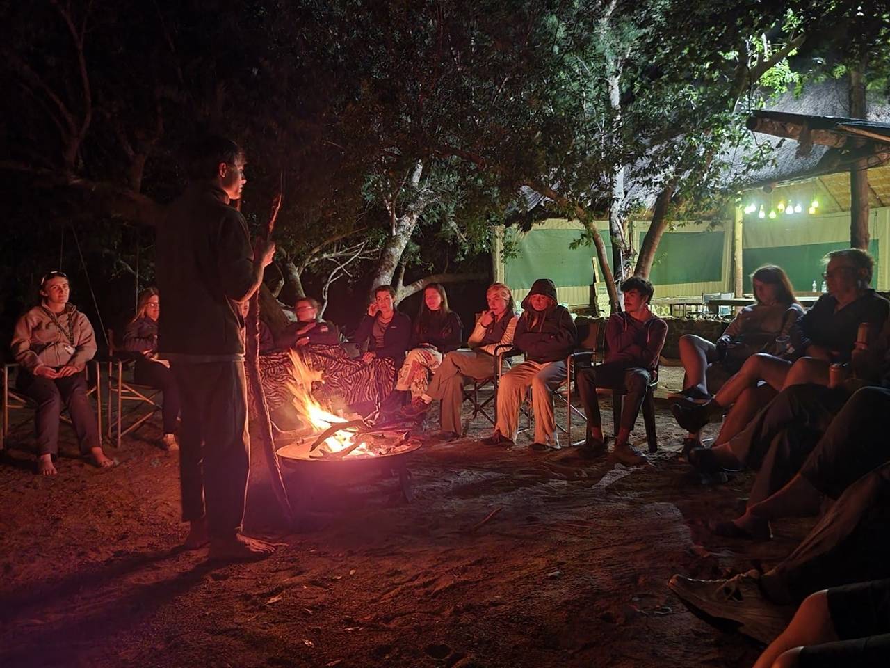 One of the groups of goats that we were helping to catch 