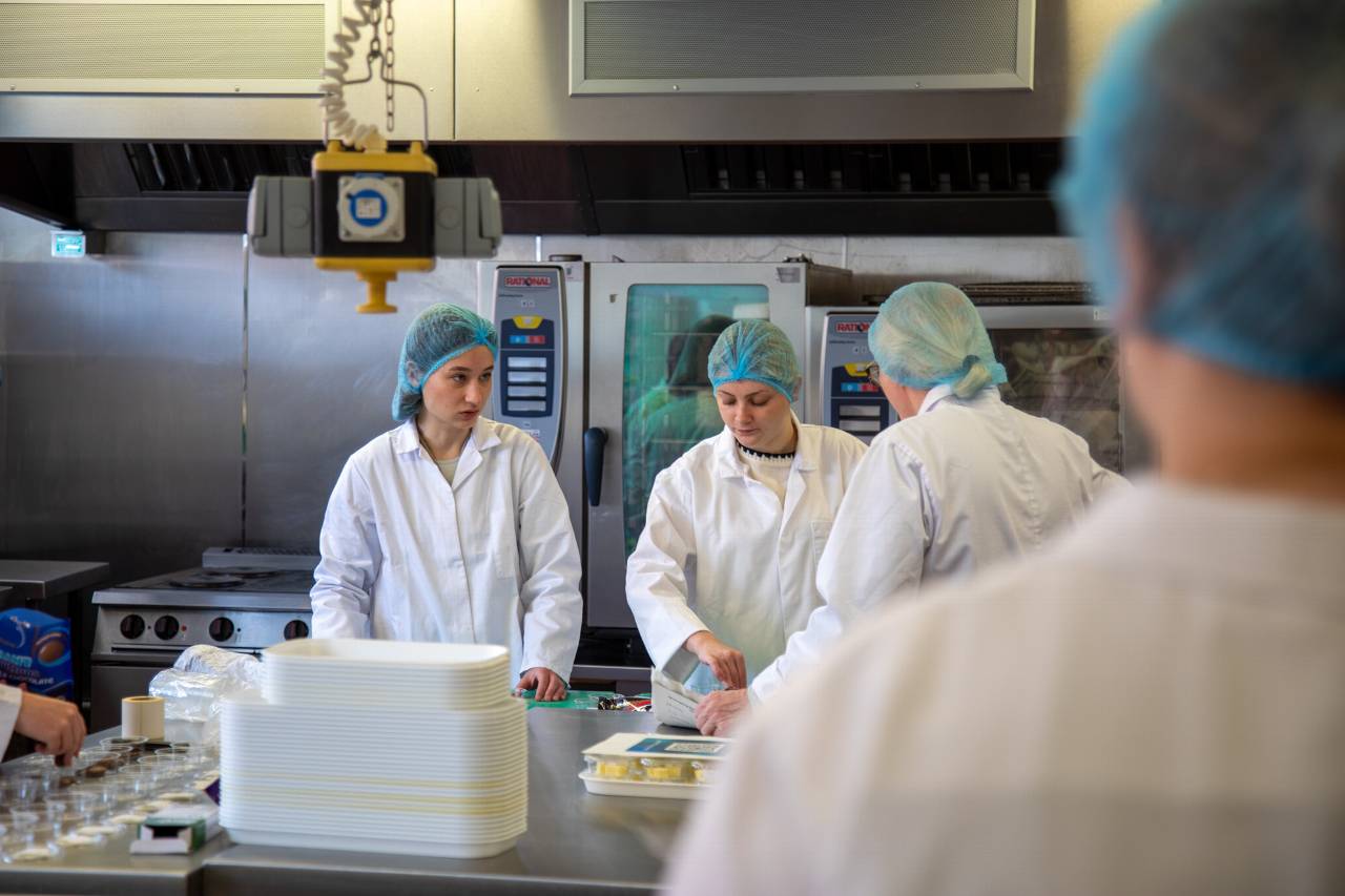Behind the scenes with our food students at Harper Adams
