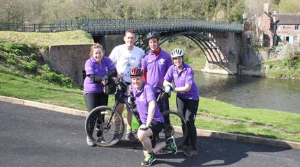 Past and present Harper Adams students use pedal power to get to Blackpool Tower