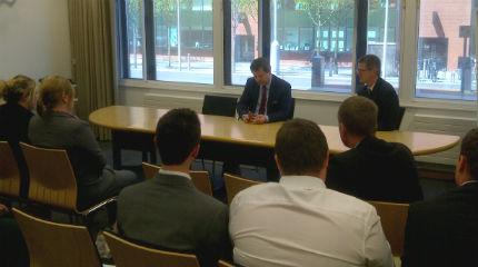 Students meet Welsh Minister