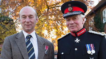 Mark Hall receives British Empire Medal (video)