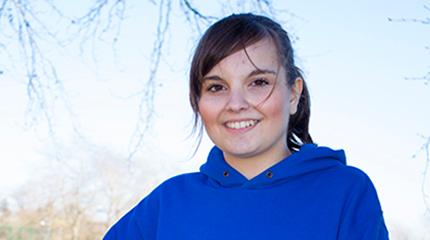 Student Ceri running to support eating disorders charity 