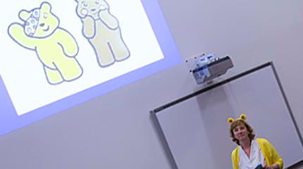 Lecturer does her bit for Children in Need