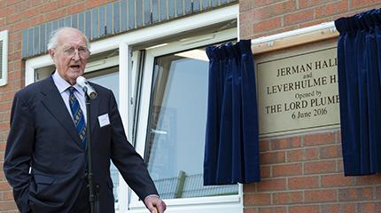 Lord Plumb opens new halls at Harper Adams University