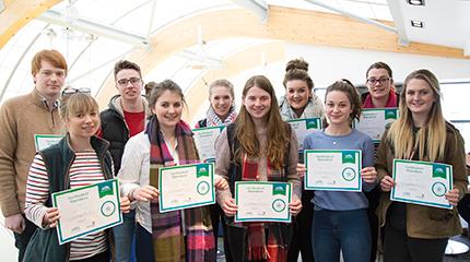 Business students complete sales training to prepare for placement