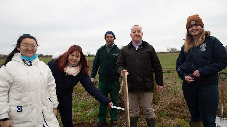 First fruits of a lasting memorial of the Queen’s Platinum Jubilee year take root at Harper Adams University