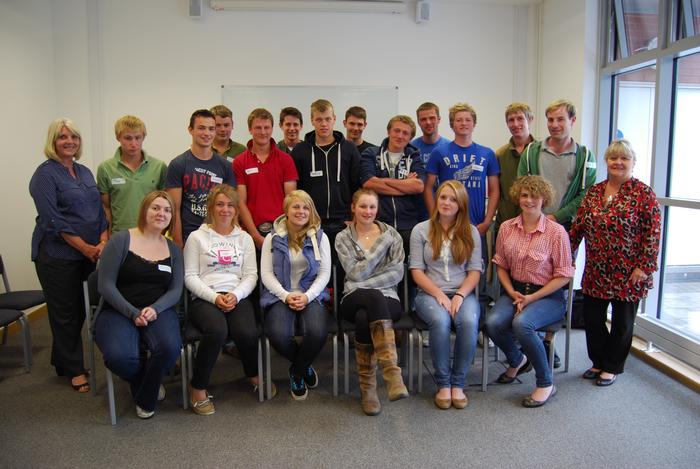 The 2012 Transition to Harper Adams delegates with Learner Support staff.