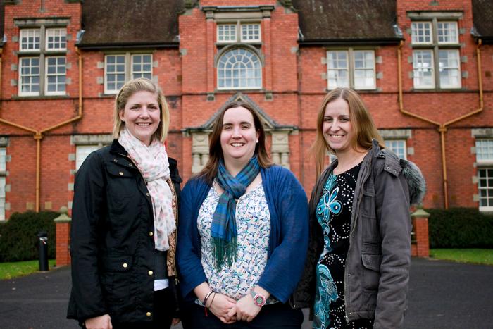 New staff: Lucy Evans, Beth Roberts and Elizabeth Gilbert