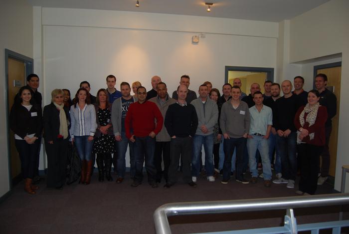 Postgraduate students at Harper Adams, including the Faccenda Group managers