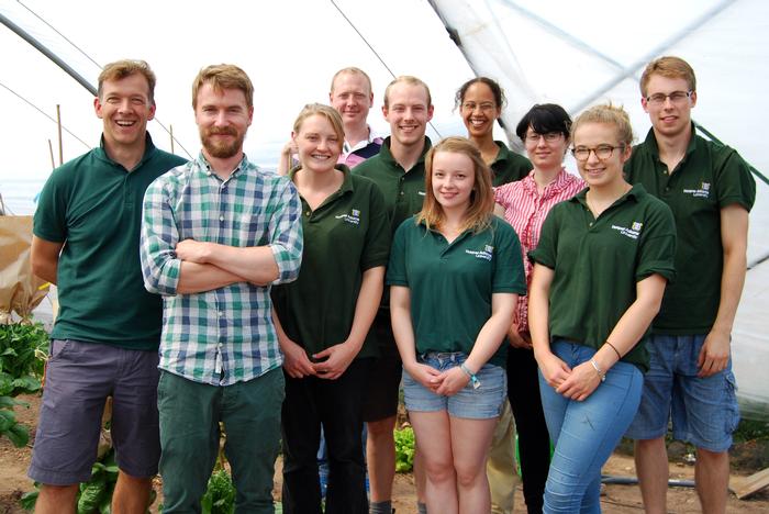 Students, staff and researchers from the Fresh Produce Research Centre