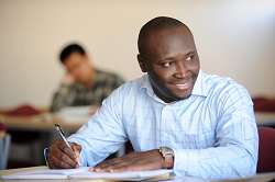 Ayo Aremu during his time at Harper Adams