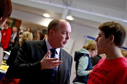 Students learn about the opportunities on offer at the 2011 Poultry Scholarships Fair