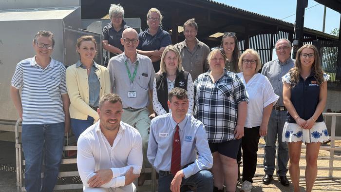 Partners in the Breed for Ch4nge project at a recent event launching the index, with Dr Sarah Morgan centre in check shirt
