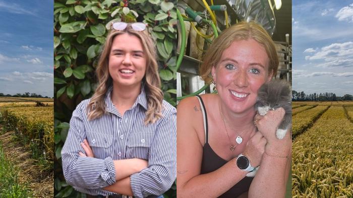 Emma Burgess, left, and Betty Battarbee, right have been nominated for Farmers' Weekly awards