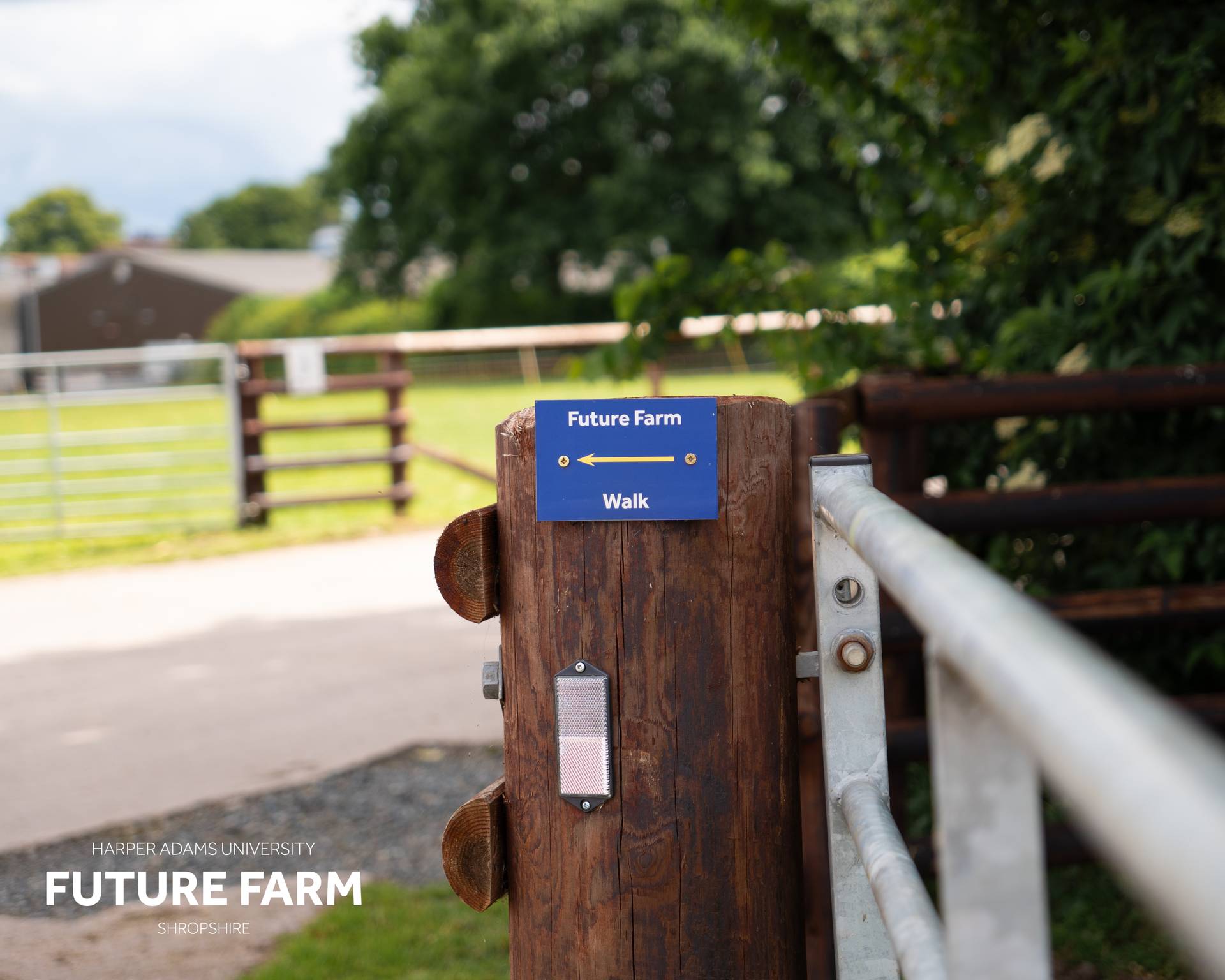 Farm walk sign